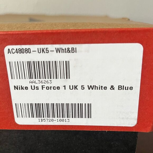 Authentic NIB Nike Lil Yachty x Air Force 1 Concrete Boys White/Midnight Navy - Picture 9 of 15